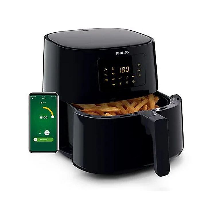 Freidora de aire - PHILIPS HD9280/70, 2000 W, Negro 4