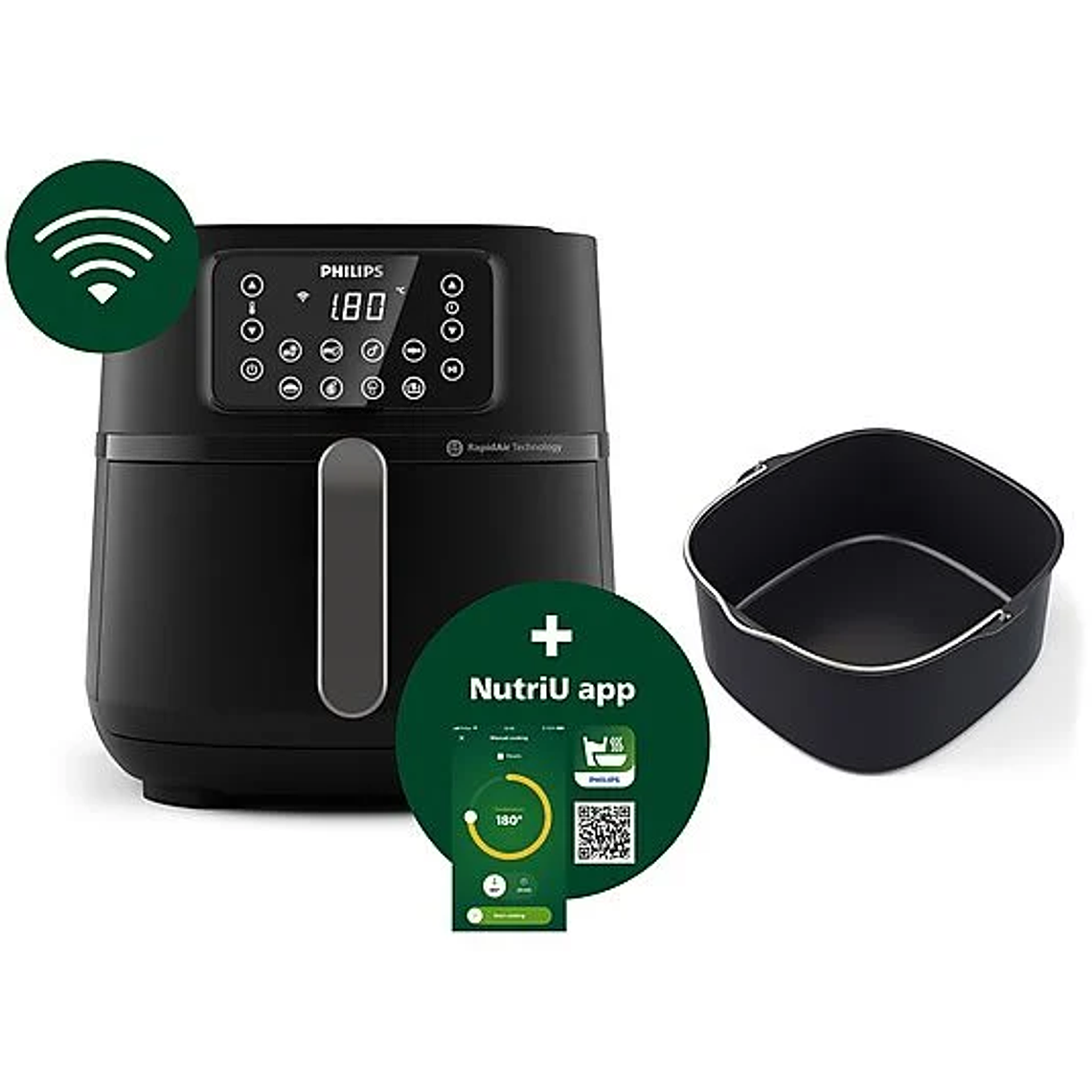 Freidora de aire PHILIPS 2000 W Negro 2