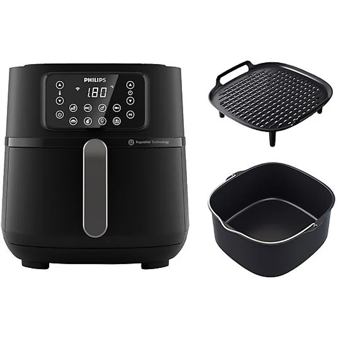 Freidora de aire PHILIPS 2000 W Negro 3