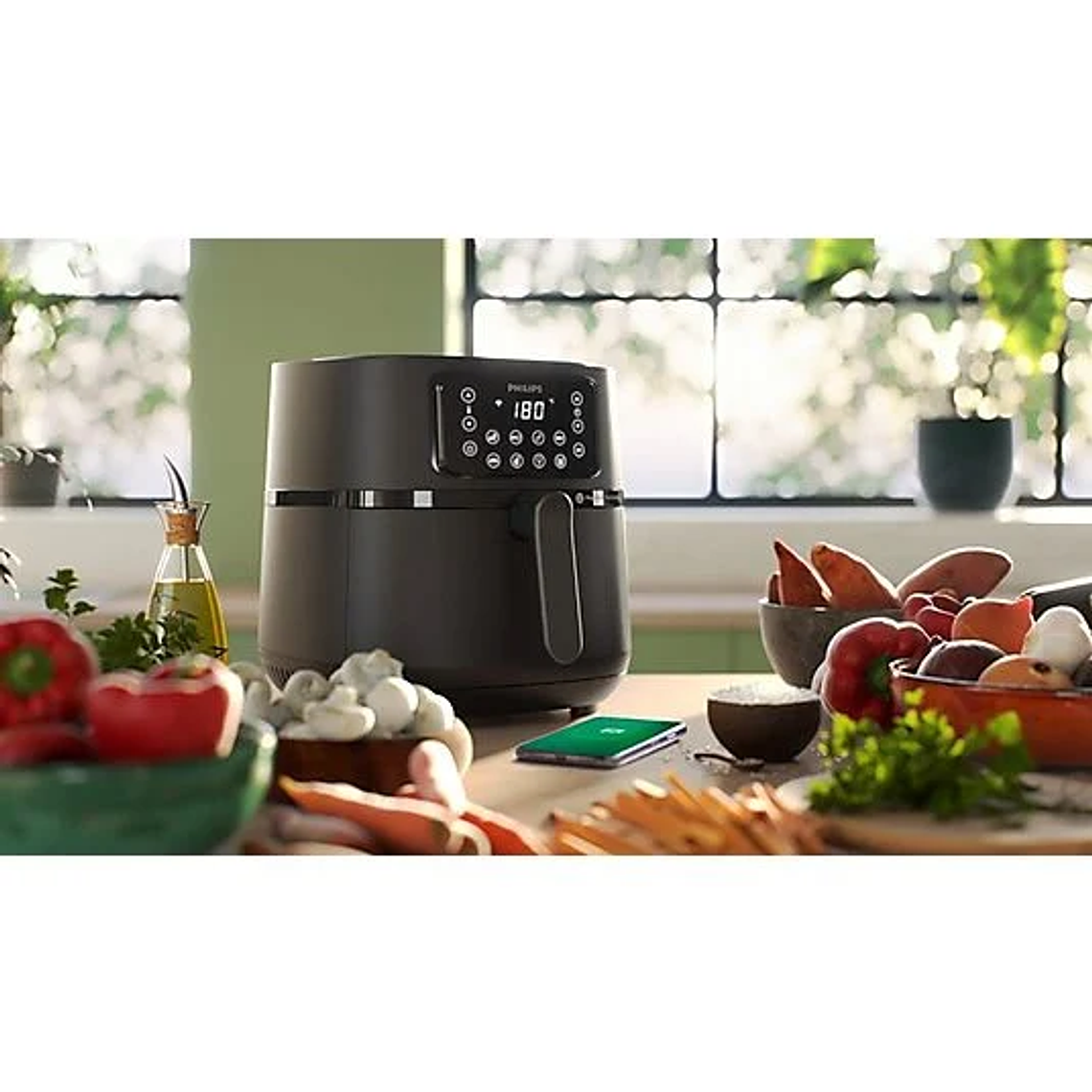 Freidora de aire PHILIPS 2000 W Negro 4