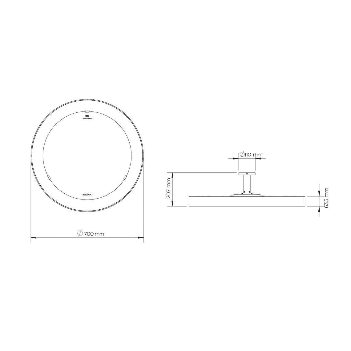 Calefactor de Terraza Eléctrico a Techo Eclipse Smart-Heat 5