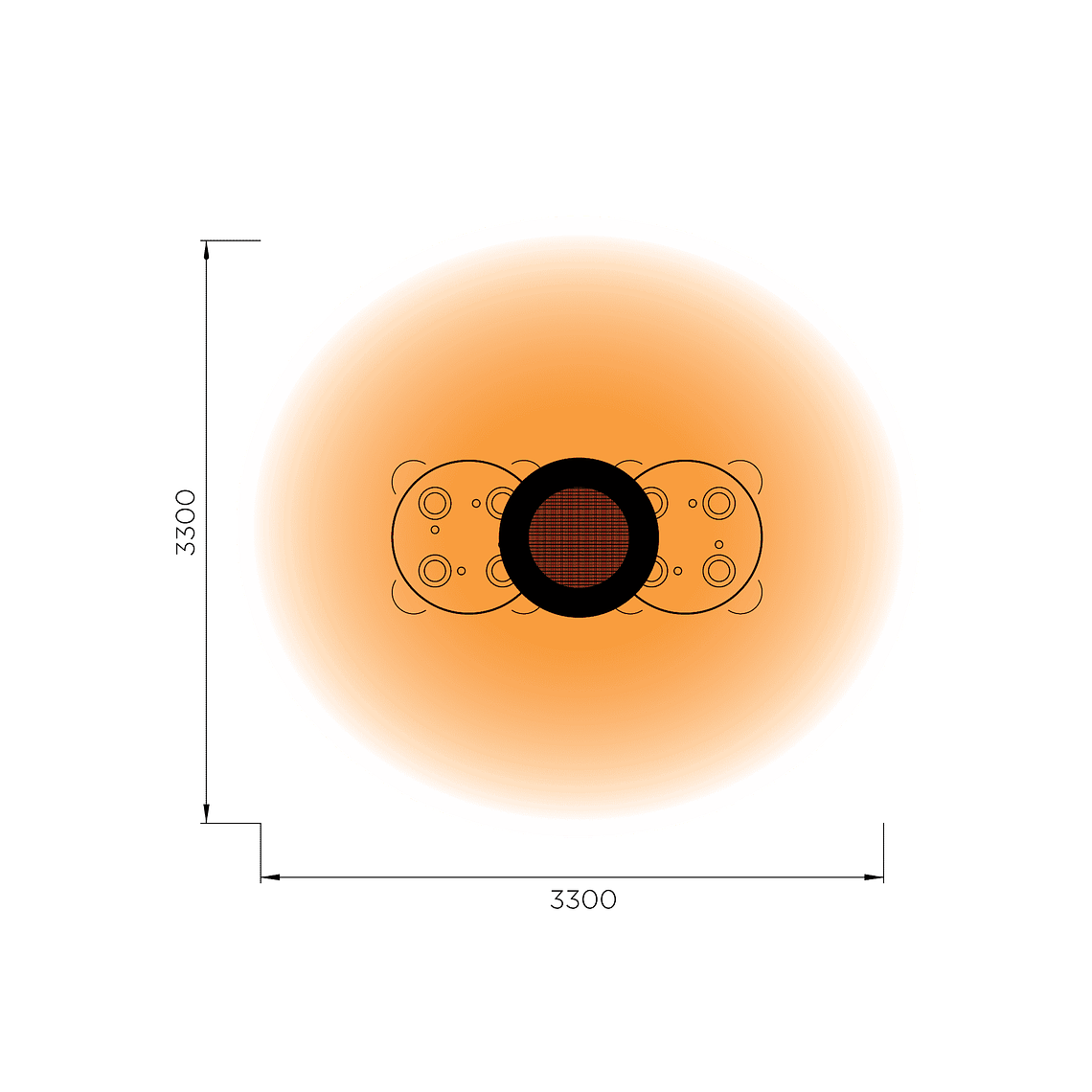 Calefactor de Terraza Eléctrico Portable Eclipse Smart-Heat 6
