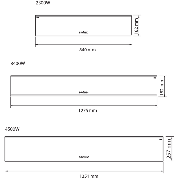 Calefactor Eléctrico Platinum Smart-Heat Marine Blanco 3400W 5