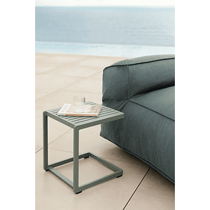 Mesa auxiliar de aluminio DULEM 40 x 40 Caqui