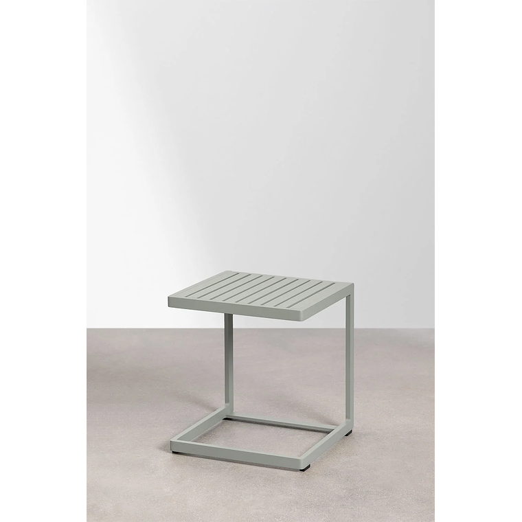 Mesa auxiliar de aluminio DULEM 40 x 40 Caqui 3