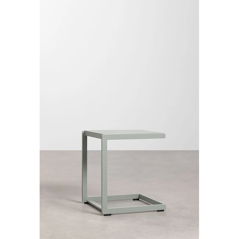 Mesa auxiliar de aluminio DULEM 40 x 40 Caqui 4