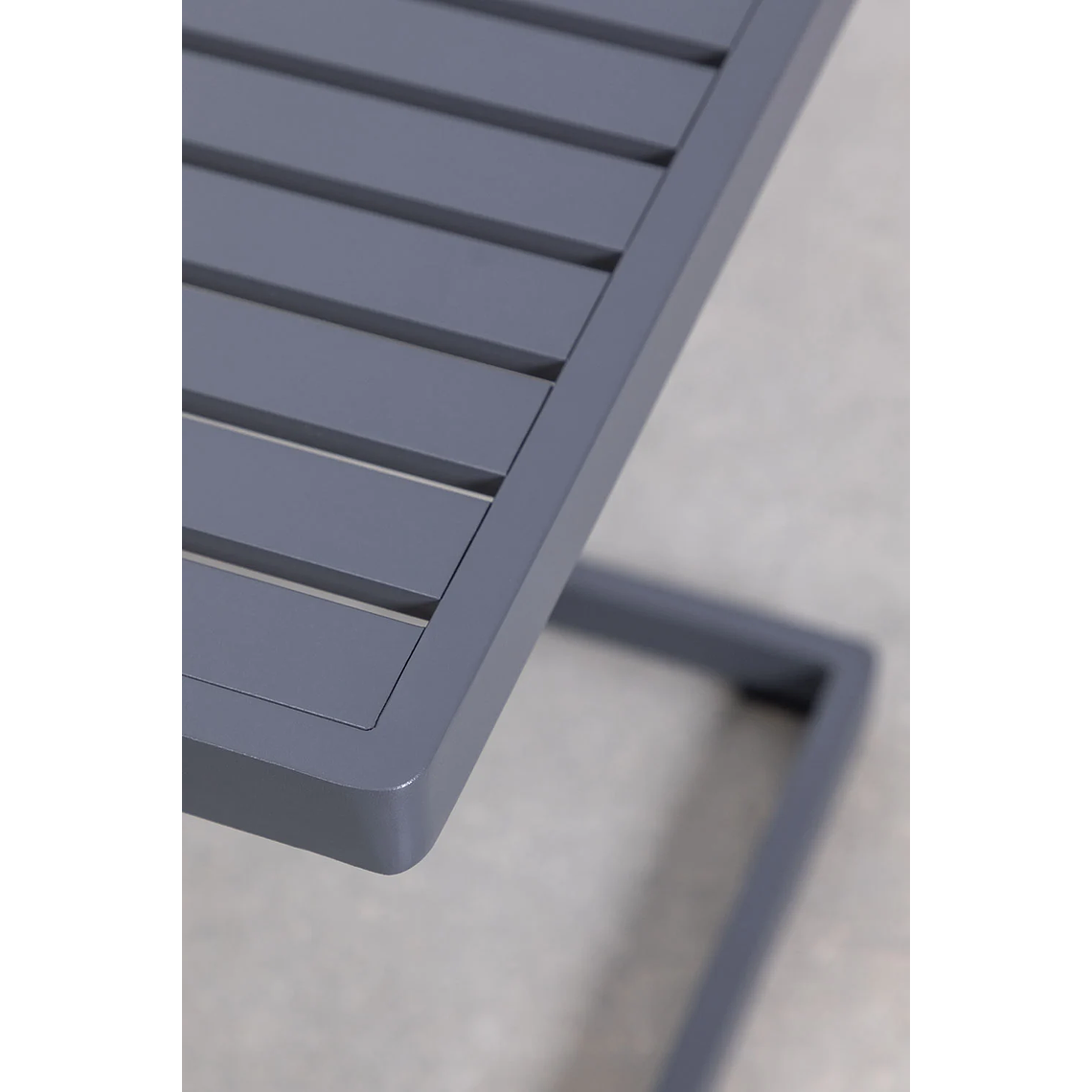 Mesa auxiliar de aluminio DULEM 40 x 40 Gris Grafito 3
