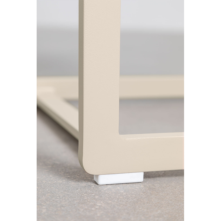Mesa auxiliar de aluminio DULEM 40 x 40 Beige Tapioca 6