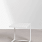 Mesa auxiliar de aluminio DULEM 40 x 40 Blanco Gardenia - Miniatura 2
