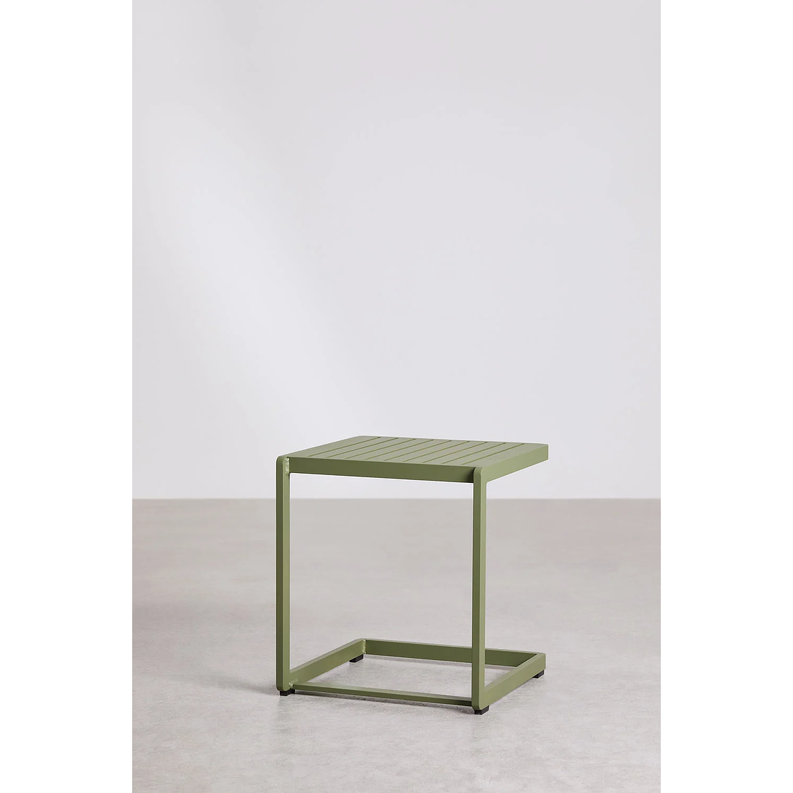 Mesa auxiliar de aluminio DULEM 40 x 40 Verde Oliva Intenso 3