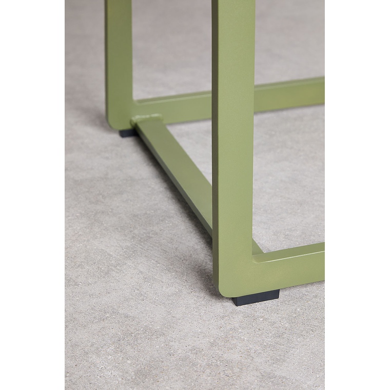 Mesa auxiliar de aluminio DULEM 40 x 40 Verde Oliva Intenso 5