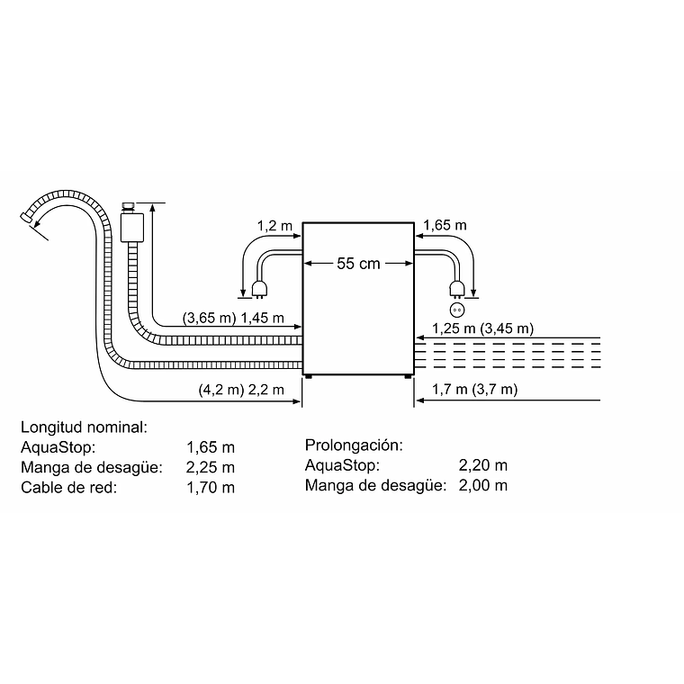 Lavavajillas modular integrable 60 cm Negro Serie 6 8