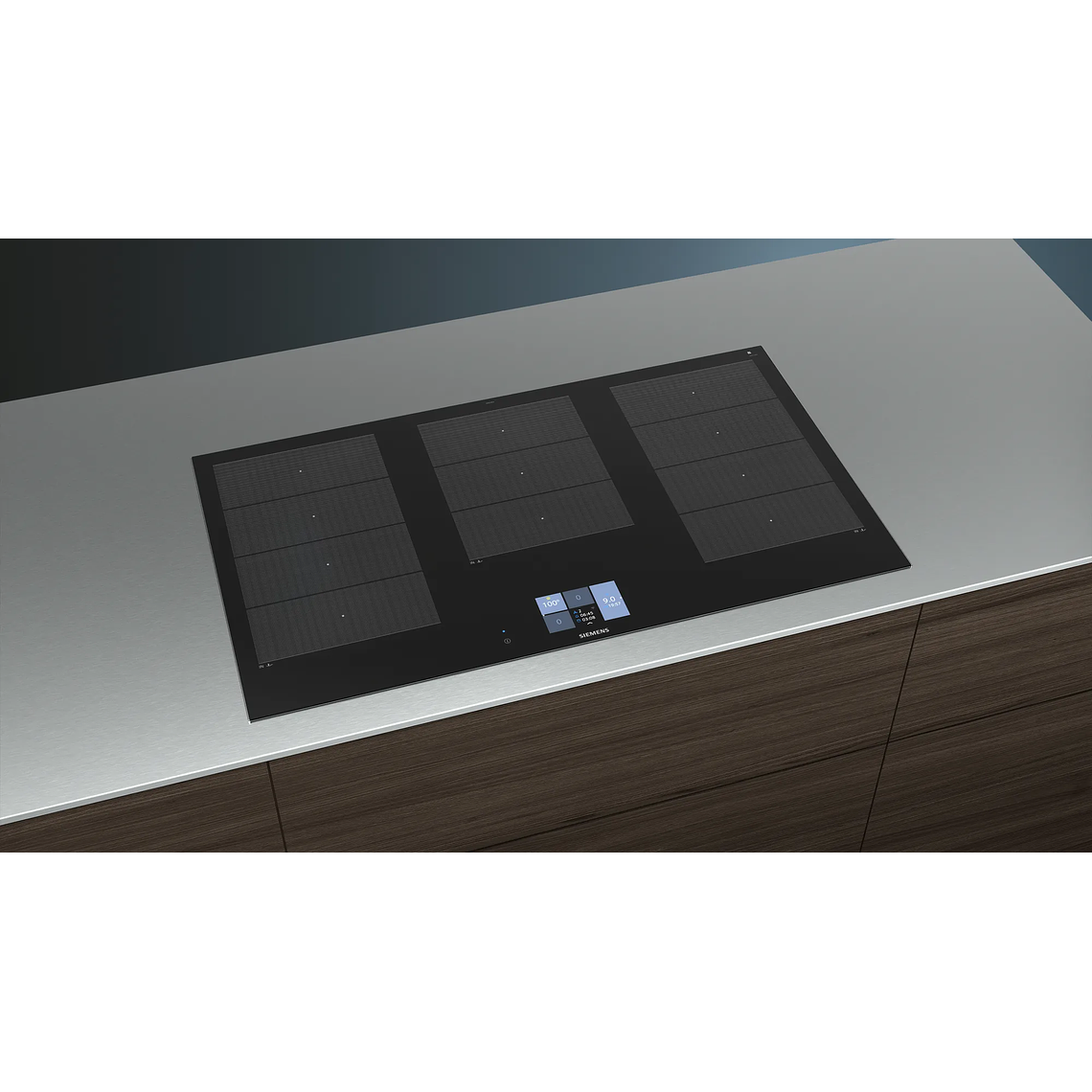 Encimera de inducción 90 cm Negro, con perfiles IQ700 SIEMENS 2