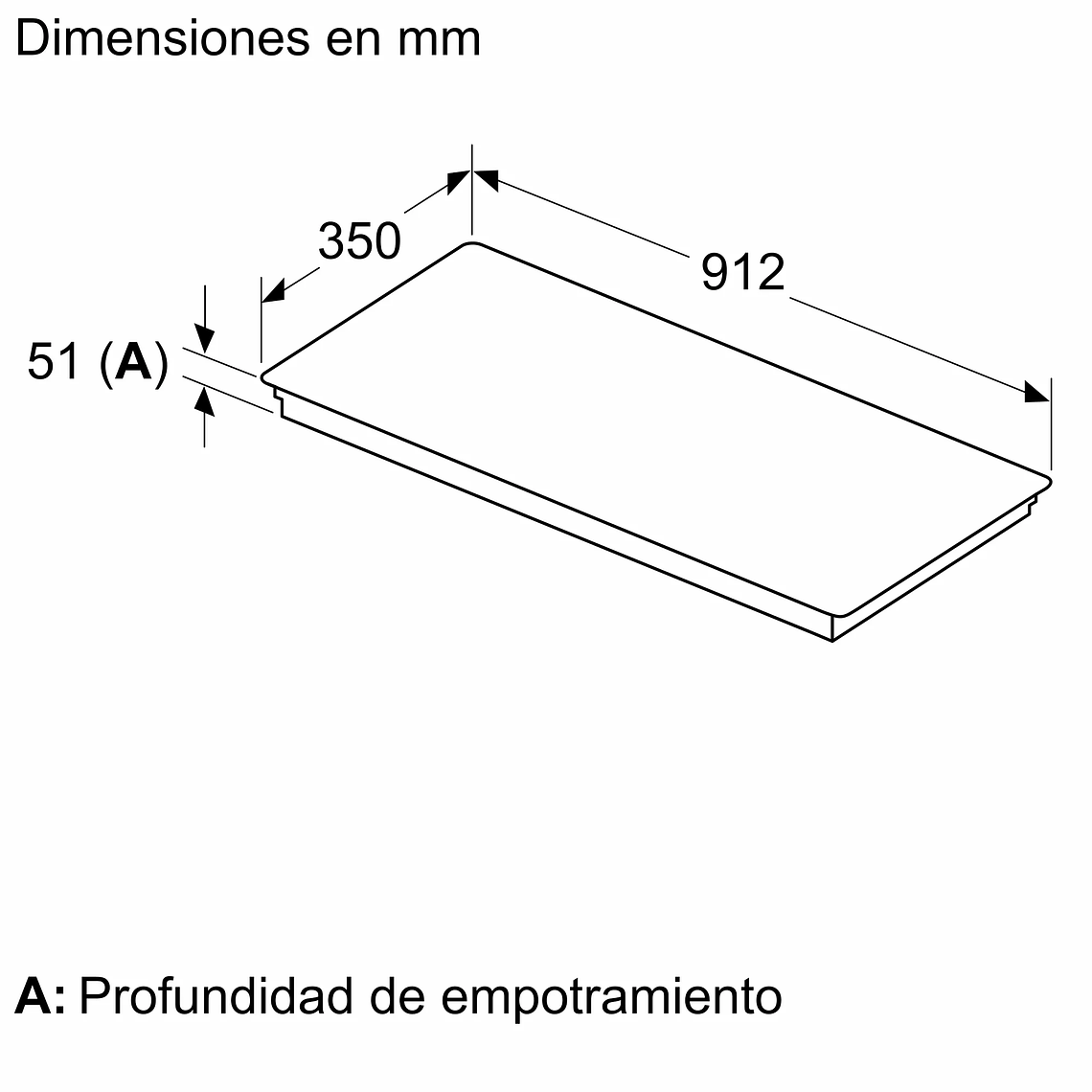 Encimera Inducción 90 cm Negro, con perfiles SIEMENS 10