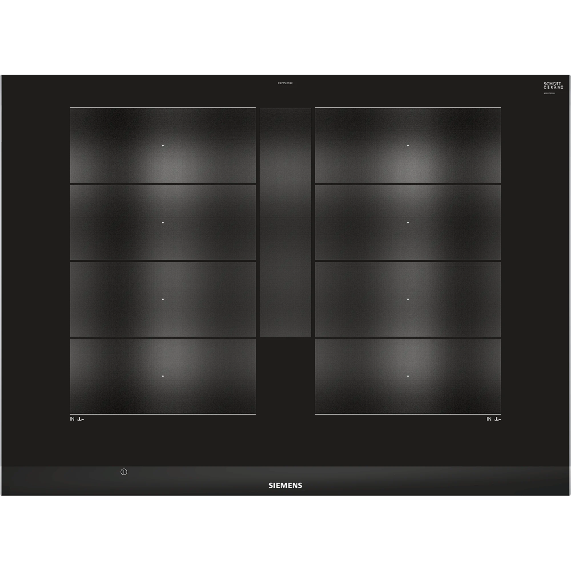 Encimera Inducción 70cm con perfiles Siemens 2