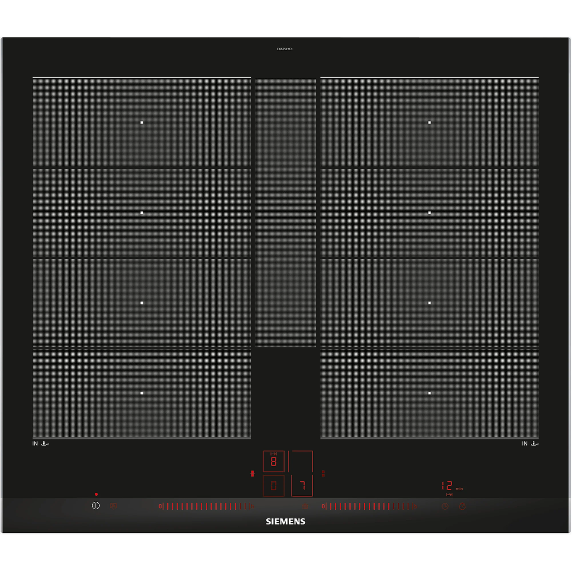 Encimera Inducción 60 cm con perfiles Siemens 1