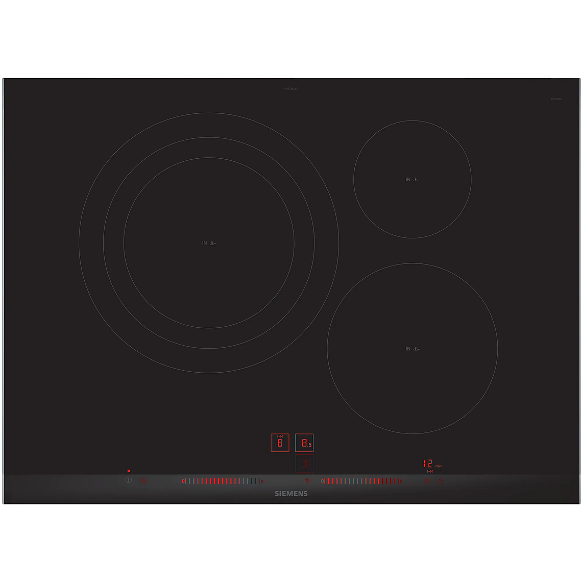 Encimera Inducción 70 cm negro IQ300 Siemens 1