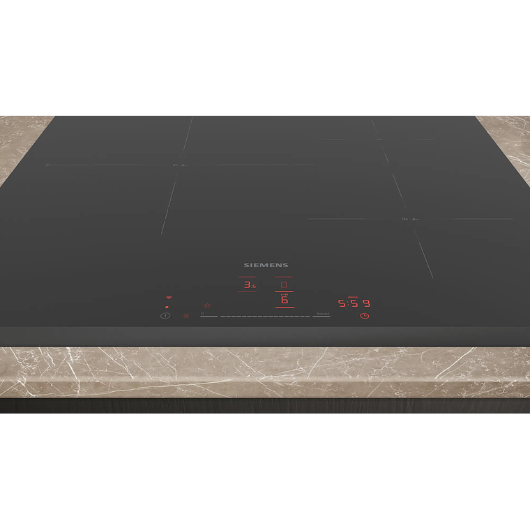 Encimera Inducción 60 cm negro sin perfiles IQ300 Siemens 3