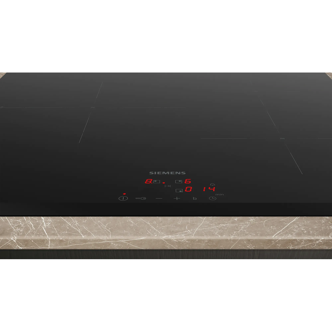 Encimera Inducción 60 cm negro sin perfiles IQ100 Siemens 2