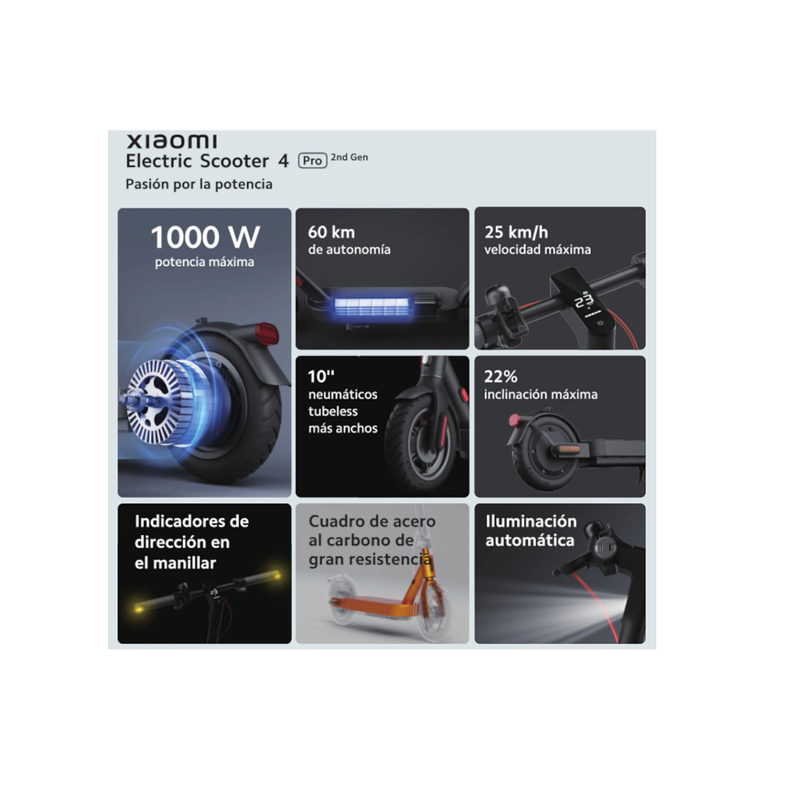 SCOOTER ELÉCTRICO XIAOMI 4 PRO 2ND GEN 3