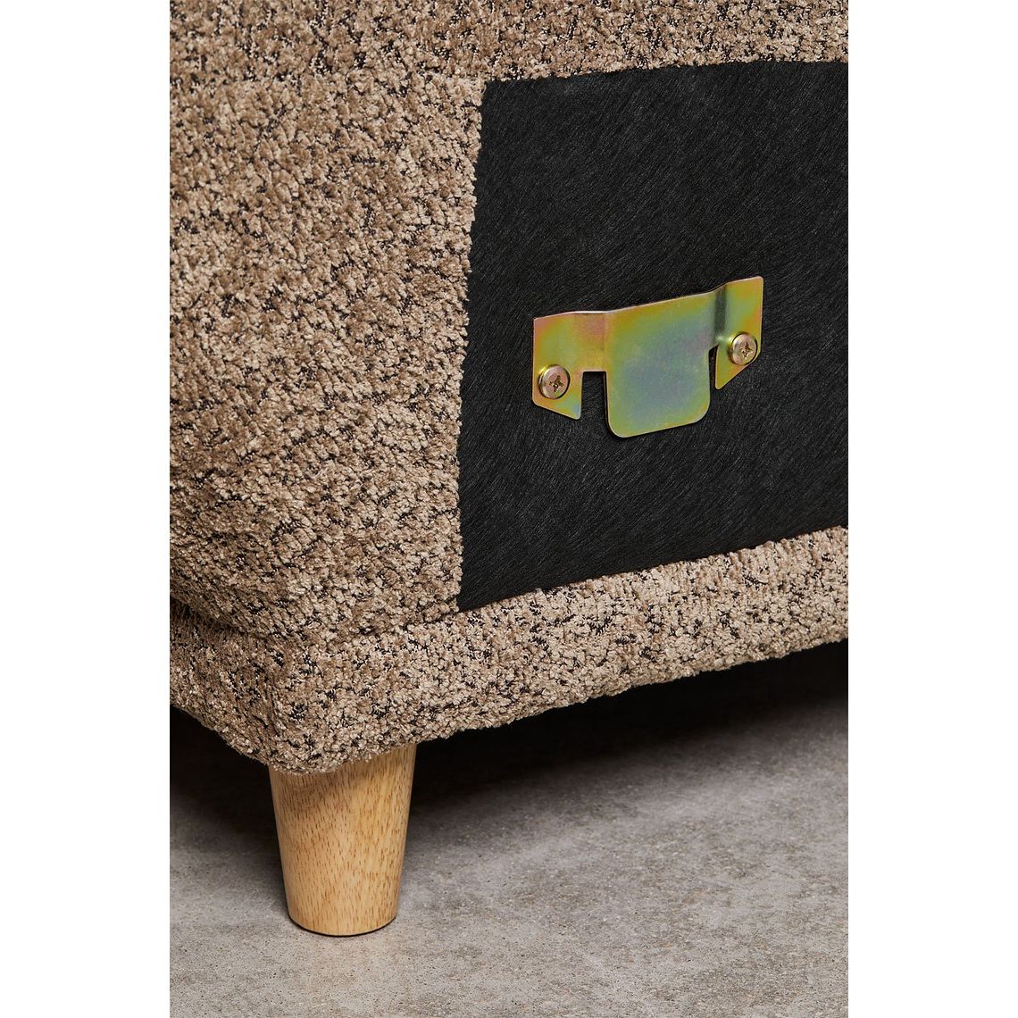 Sofá de 3 plazas en bouclé Eracli Marrón Chocolate 225cm 11