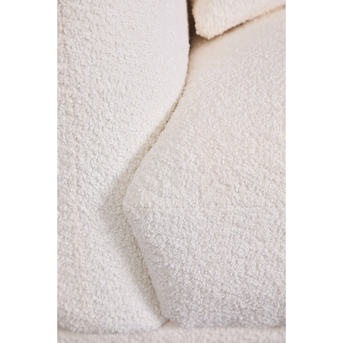 Sofá de 3 plazas en bouclé Eracli Blanco 225cm 4