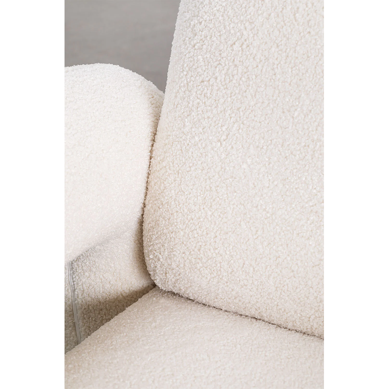 Poltrona en borreguito Nicxon Blanco  5