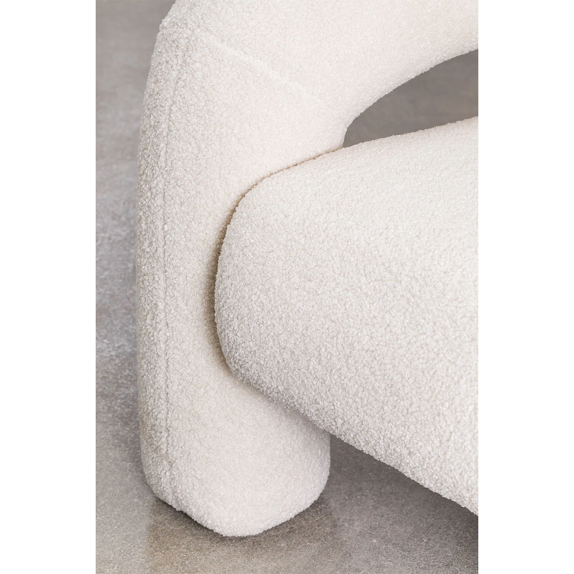 Poltrona en borreguito Nicxon Blanco  6