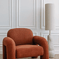 Poltrona en borreguito Nicxon Rojo Arcilla - Miniatura 1