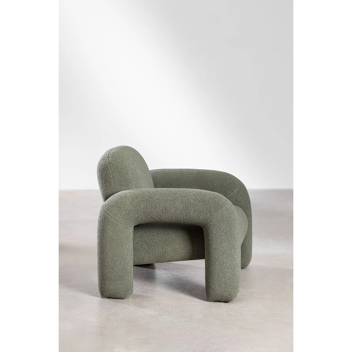 Poltrona en borreguito Nicxon Verde Salvia 3