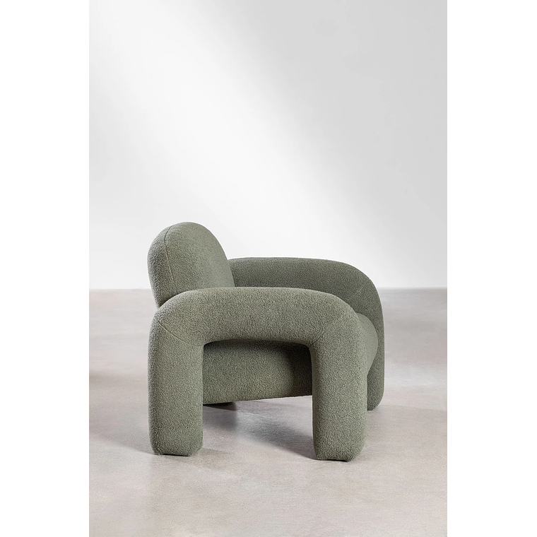 Poltrona en borreguito Nicxon Verde Salvia 3