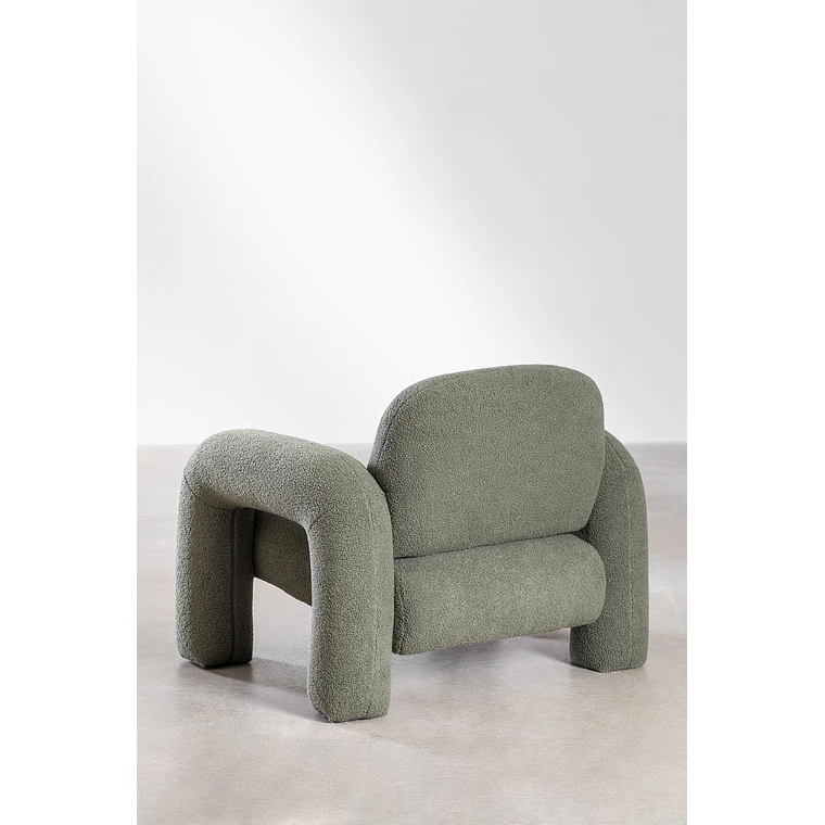 Poltrona en borreguito Nicxon Verde Salvia 4