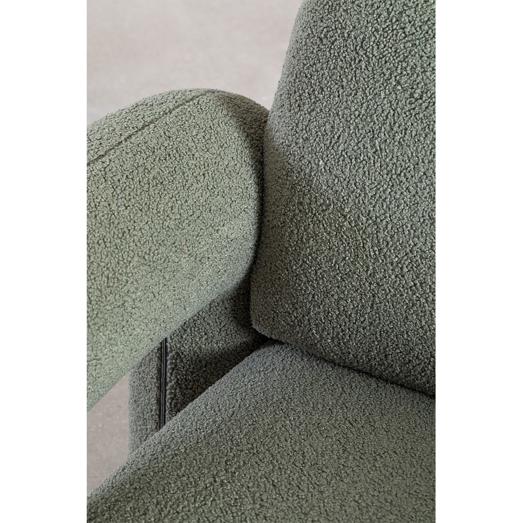 Poltrona en borreguito Nicxon Verde Salvia 5