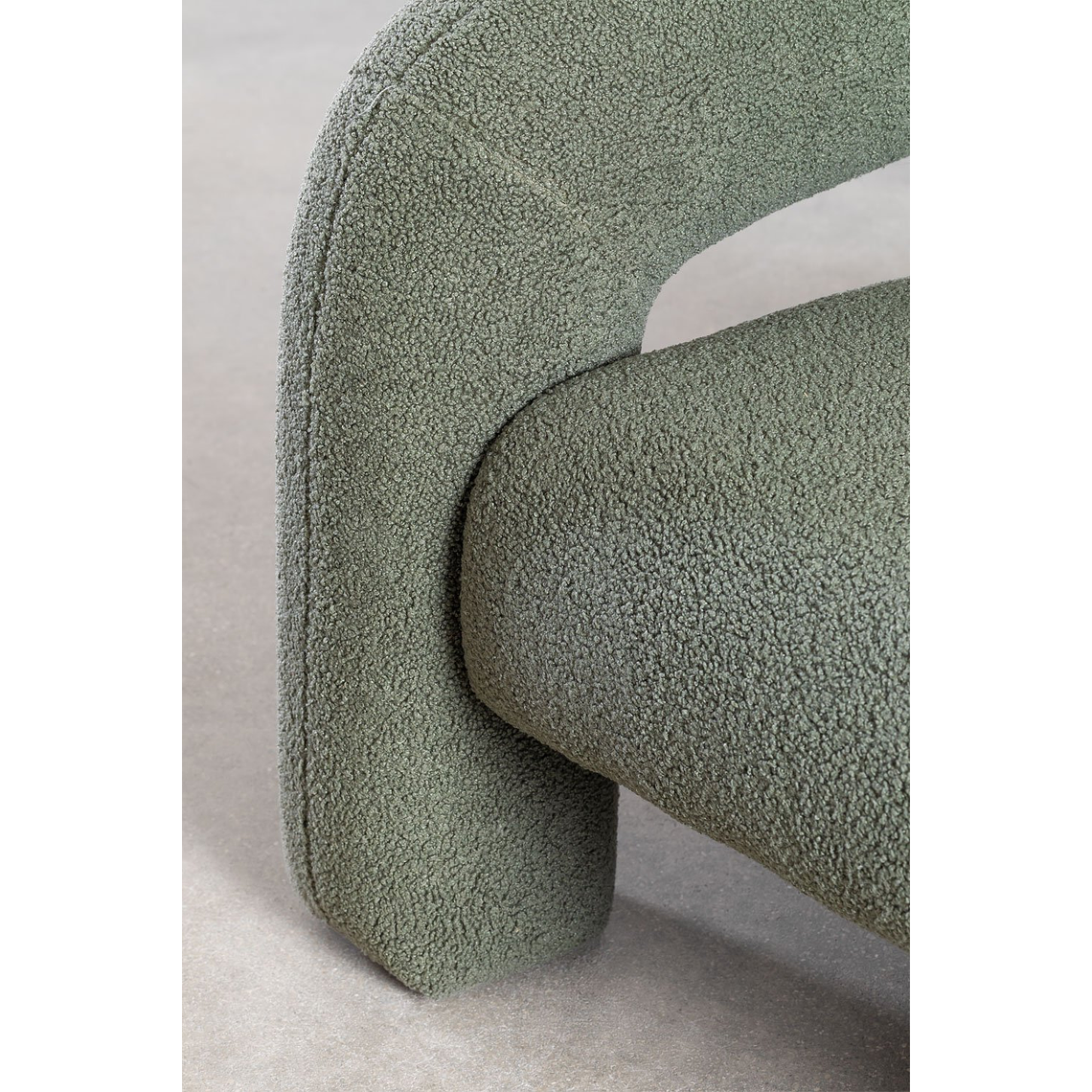 Poltrona en borreguito Nicxon Verde Salvia 6