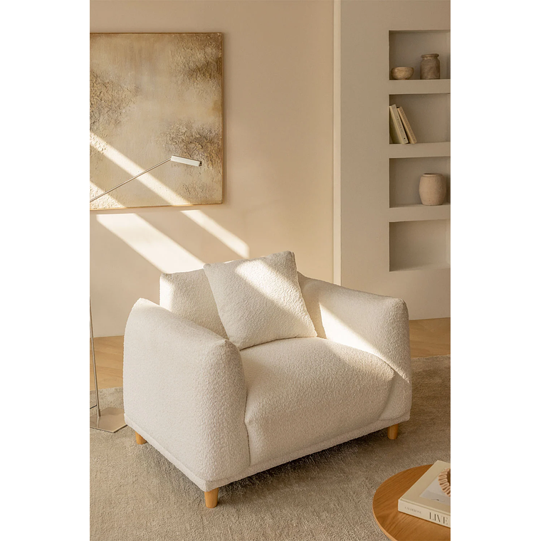 Poltrona en Bouclé Eracli Pack 2 7