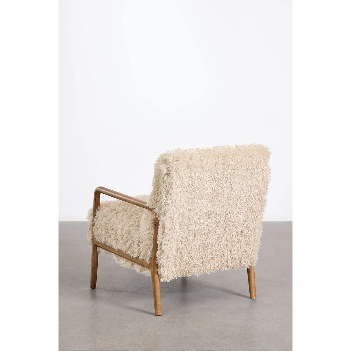 Poltrona en Madera con Pelo Sintético Maylene 6