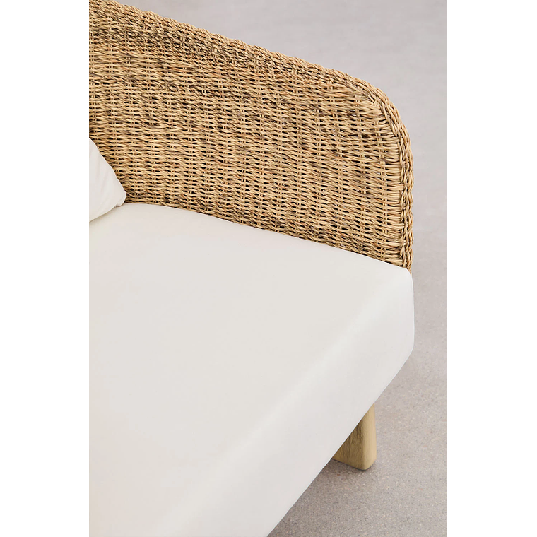 Poltrona en Madera de Acacia con Ratan Leilan 8