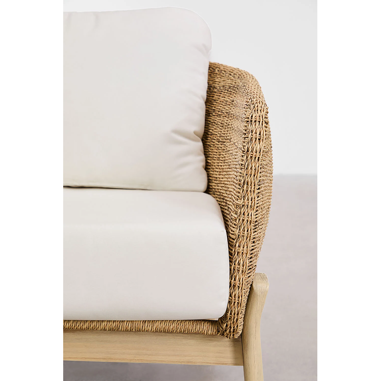 Poltrona en Madera de Acacia con Ratan Leilan Pack 2 8