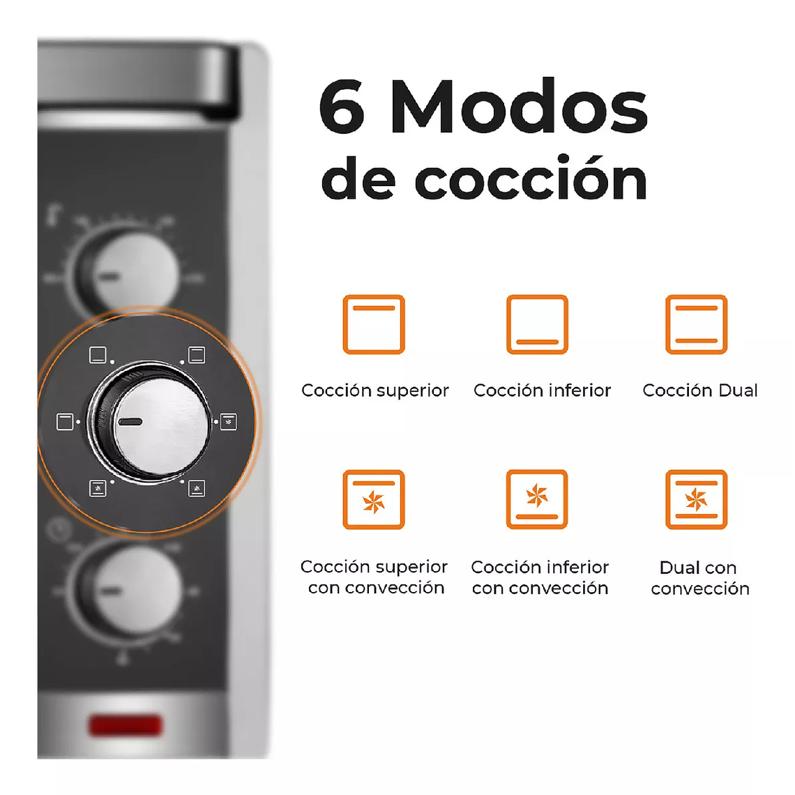 Horno Eléctrico Silver Series 45L Kitchen-It 4