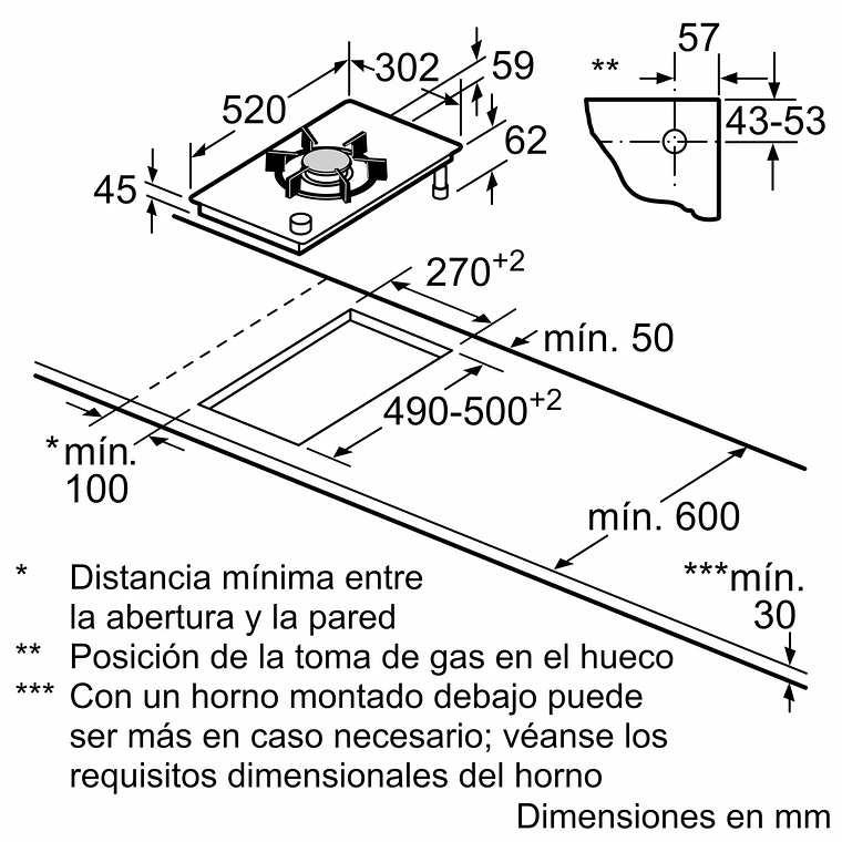 Encimera de Gas Siemens 30 cm 9