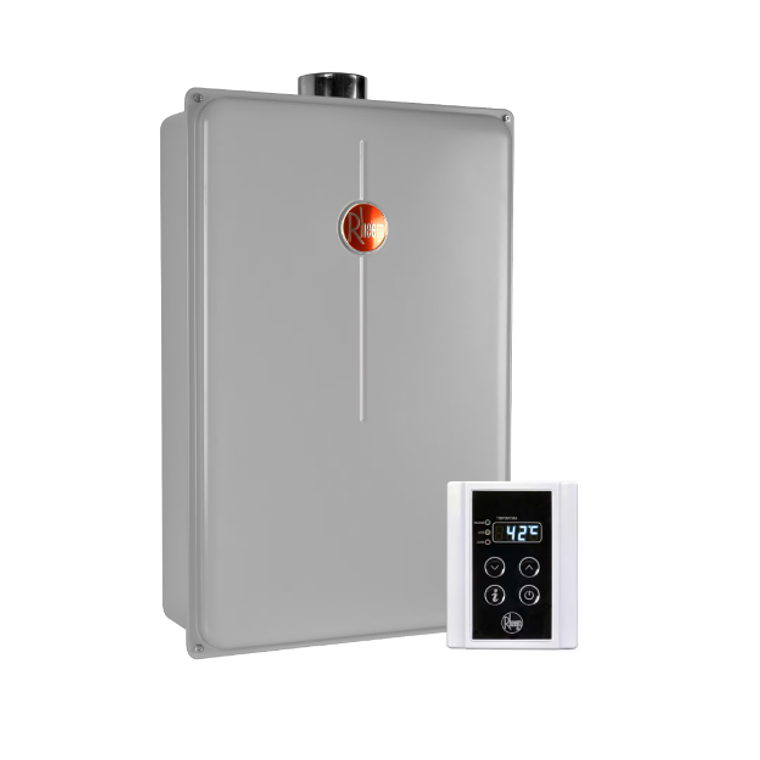 CALEFONT DIGITAL 28 LITROS GAS LICUADO TIRO FORZADO RHEEM 2