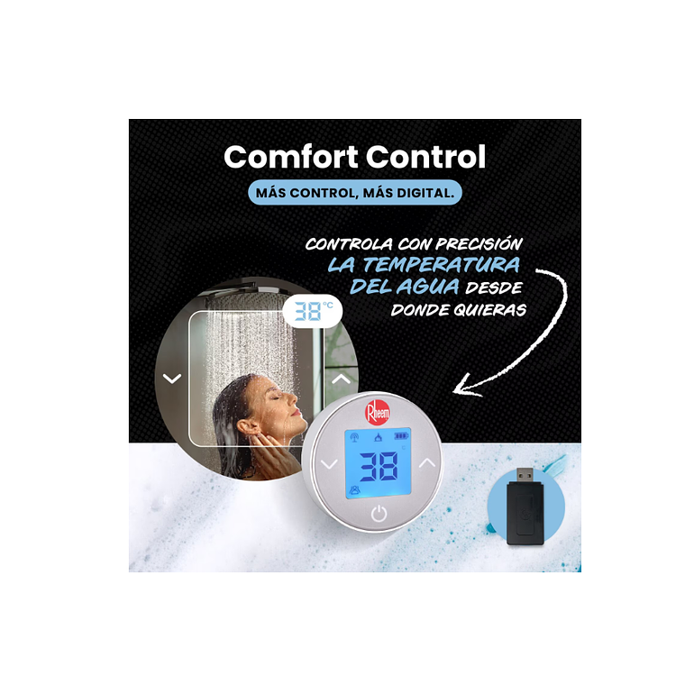 CALEFONT DIGITAL 18 LITROS GAS LICUADO TIRO FORZADO CON CONTROL REMOTO 4