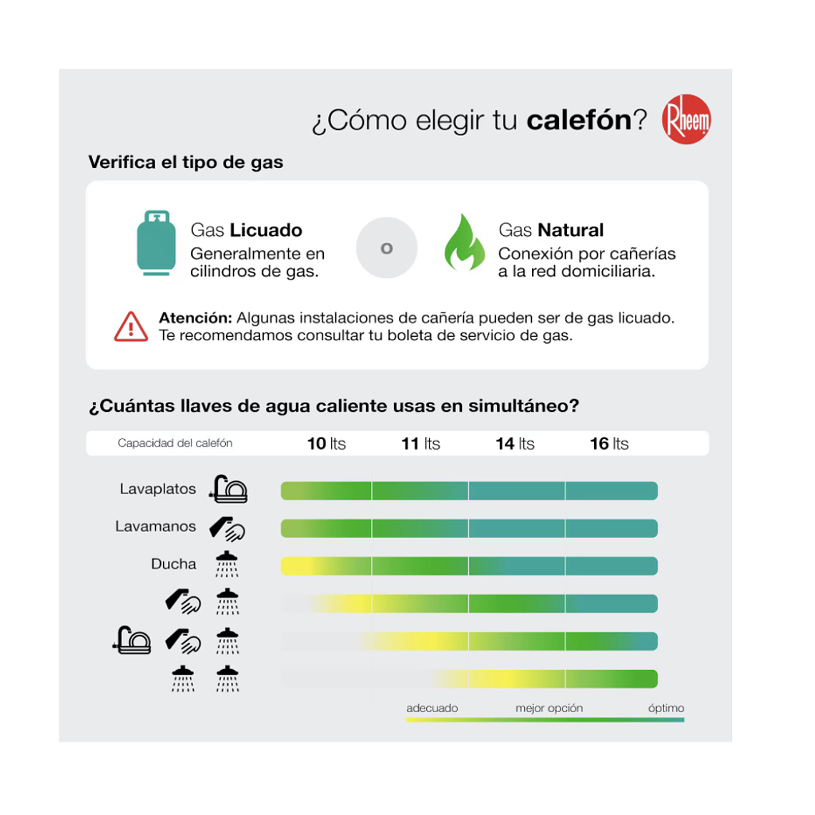 CALEFONT 16 LITROS GAS NATURAL TIRO NATURAL RHEEM 5
