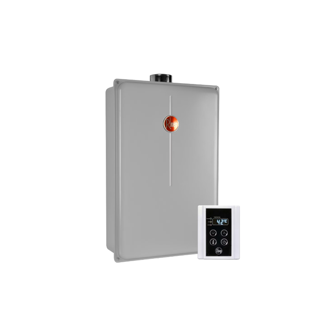 CALEFONT DIGITAL 28 LITROS GAS NATURAL TIRO FORZADO RHEEM 2