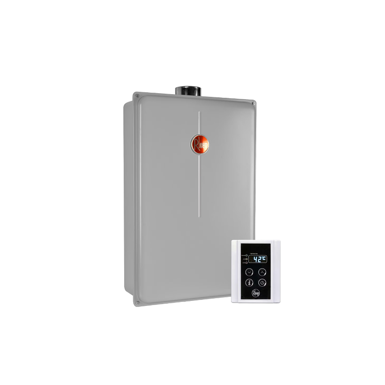 CALEFONT DIGITAL 28 LITROS GAS NATURAL TIRO FORZADO RHEEM 2
