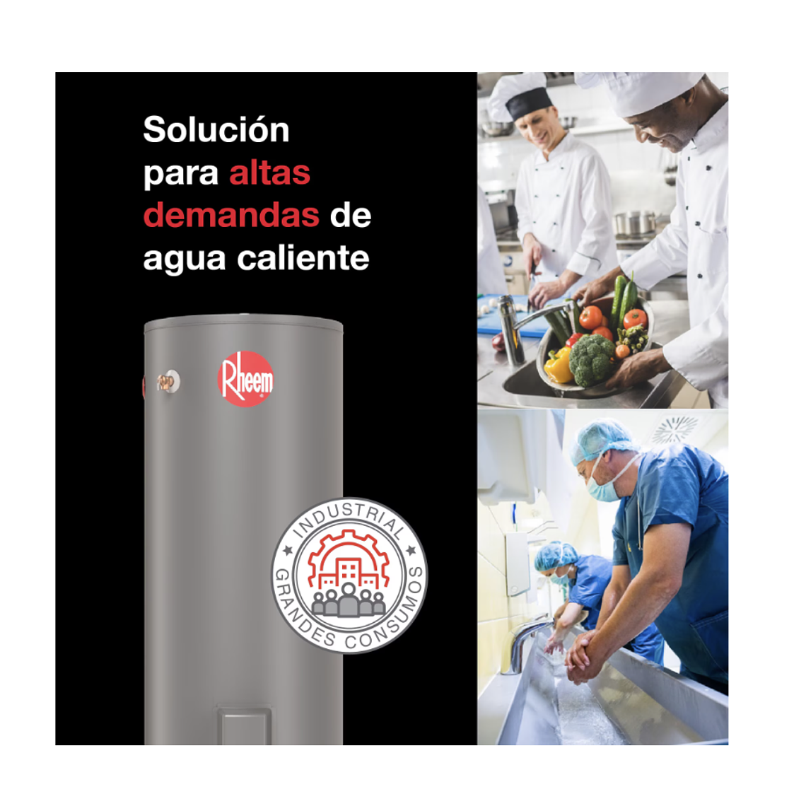 TERMO ELÉCTRICO DE PISO 500 LITROS 380V 6KW RHEEM 2