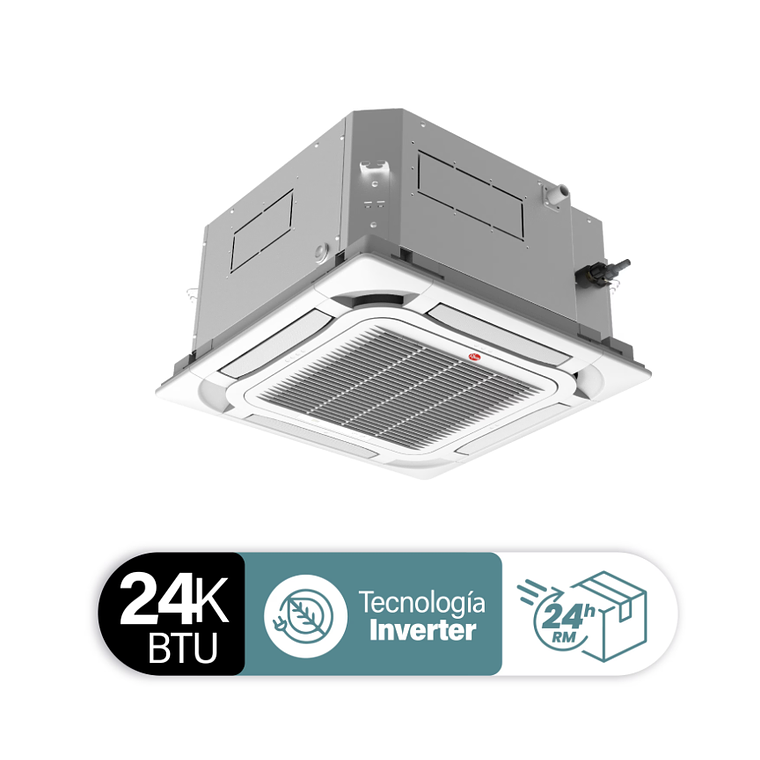 AIRE ACONDICIONADO SPLIT CASSETTE 24000 BTU INVERTER RHEEM 1