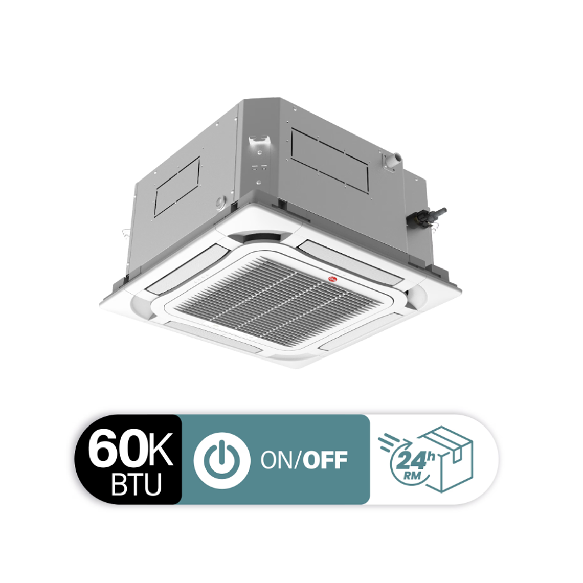 AIRE ACONDICIONADO SPLIT CASSETTE 60000 BTU ON/OFF RHEEM 1