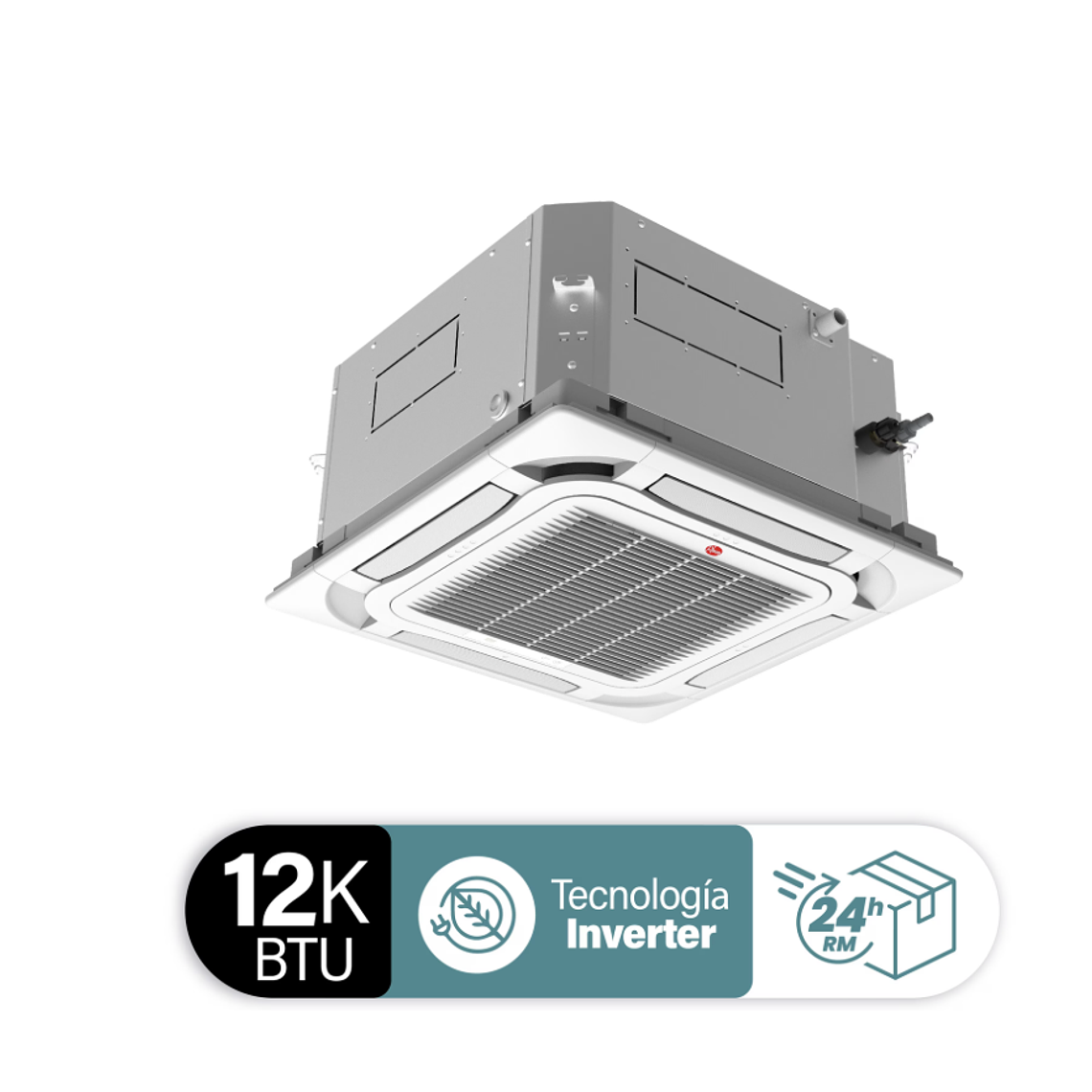 AIRE ACONDICIONADO SPLIT CASSETTE 12000 BTU INVERTER RHEEM 1
