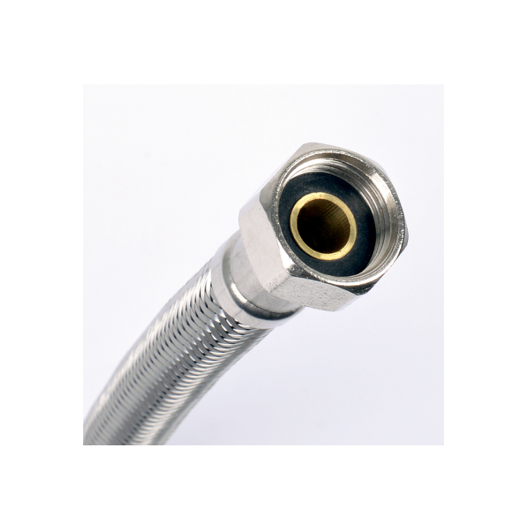 Kit 2 Flexibles Metálico de Agua para Calefón 20 cm 3